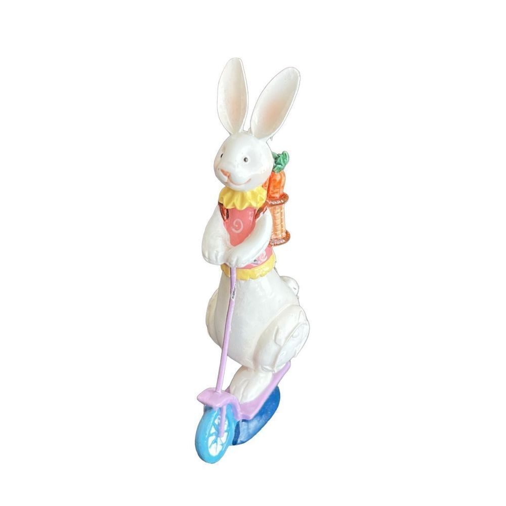 Easter Bunny in scooter toy 4”